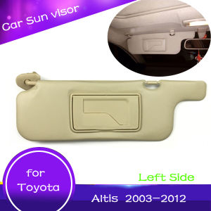 Interior sunvisor for Toyota Corolla altis 2001 2002 2003 2004 2005 2006 2007 G9 Left side make-up mirror sun visor Car accessories