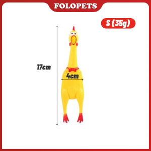 FOLOPETS Mainan Kucing Anjing Ayam Karet Anti Sobek Screaming Chicken Pet Toys Mainan Hewan