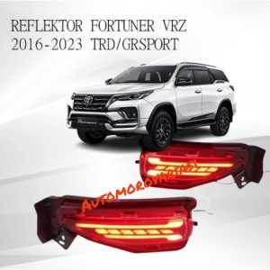 Lampu Reflektor Bumper LED Mara Kucing All new Fortuner VRZ TRD GR 2016-2024 Up 3 fungsi Smoke & Merah