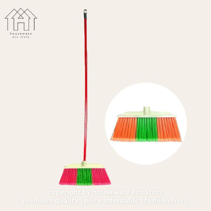 Nylon Broom With Handle / Colorful Cleaning Broom Sweeper / Penyapu ...