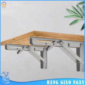 Bản lề gập thông minh đa năng Giá đỡ kệ treo tường gấp gọn eke sắt pát đỡ kệ gỗ decor nội thất thông minh