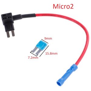 Dây cầu chì Micro2 /15A/12V cho ô tô giá đỡ cầu chì xe hơi (1 dây)