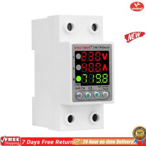 [Vodool Official Mall] 220V 40/63A Relay Protector Useful Wattmeter KWh Power Consumption Energy Meter