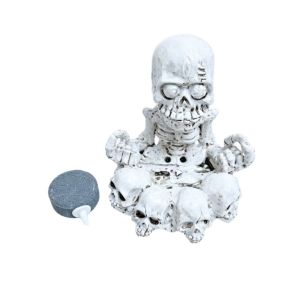 ED with Aeration Bubble Stone Cross-legged Skeleton Aquarium Bubbler Simulated Resin Reptile Tank Skeleton Ornament Decorative Oxygen-Boosting Fish Tank Skeleton Landscaping Reptile Pet Cage