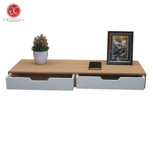 Dections Rak Laci Dinding Melayang Gantung 80x30cm 2 Penyimpanan Slot W Ambalan Dekorasi Minimalis
