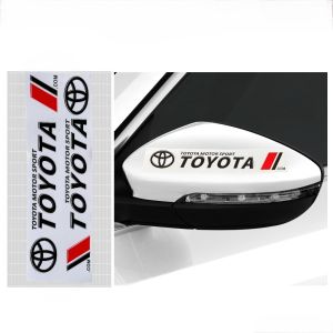 Bộ 2 Miếng Dán Logo Trang Trí Gương Chiếu Hậu Xe Hơi Phong Cách Thể Thao