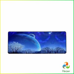 Harper แผ่นรองเมาส์แผนที่โลก แผ่นรองเมาส์กันลื่น มี 2 ขนาด mouse pad