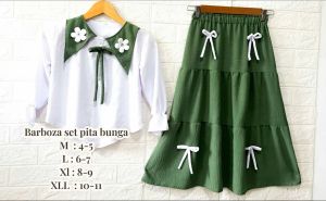 FRR - BARBOZA SET ROK KIDS // SET CRINGKLE BUNGA PITA // SET ANAK KEKINIAN VIRAL