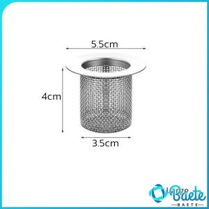 Bathroom Sink Drain Strainer Stainless Floor Drain Filter Hair Trap Anti-Clog Mesh Basket Filter