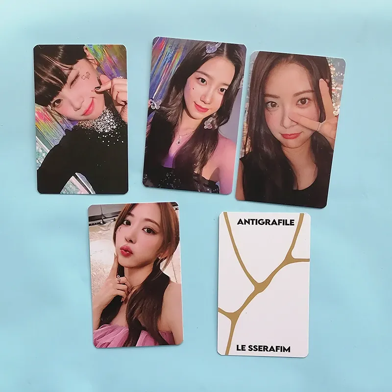 5pcs/set LE SSERAFIM Photocards ANTIFRAGILE collection card