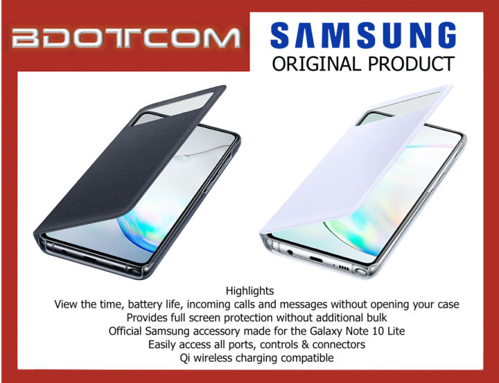 Galaxy Note10 S View Flip Cover Note 10 Lite S View Note 10 Lite