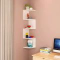 2/5 Tier Minimalist Floating Wall Mount Corner Shelves Rack Display Wall Decor Book Shelf 5 Layer. 