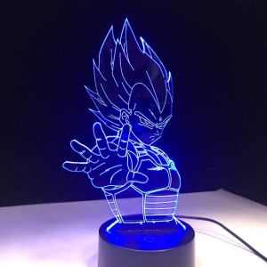 Dragon Ball Goku Vegeta Frieza Anime 3D Acrylic LED Lamp [single/7 colors/16 colors with remote]