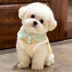 OUTOPEN Breathable Dog Polo Shirt Soft Thin Puppy T-shirt Fashion Casual Summer Dog Clothes Spring Summer
