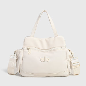 Medium Soft Curved Shoulder Bag Single Layer Spacious Interior Wrinkle Resistant Cloth All Match Daily Date Office Light Training Carry Bag