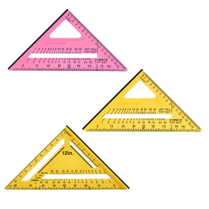 ช่างไม้7นิ้ว/12in เกจสายไม้บรรทัดวัดมุมไม้บรรทัดสามเหลี่ยมเครื่องมือวัดสี่เหลี่ยมงานไม้