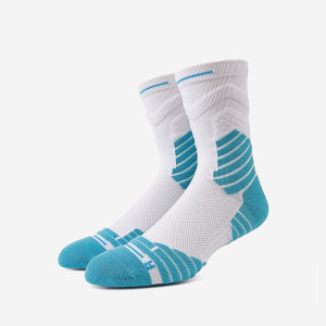 Professional Basketball Socks for Men Summer Mid Length Breathable Socks White Sports Socks Towel Bottom Long Sleeve Socks