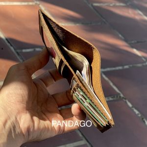 Ví Da Nam Mini PANDAGO Maximus Nhỏ Gọn Làm Thủ Công Cao Cấp Da Thật Bỏ Túi Thời Trang