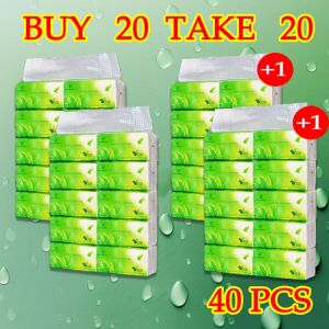 BUY 2 TAKE 2 40 packs Tissue 4 ply TEA Facial Tissue Table Napkins Face Friendly Soft Affordable 3D elegant embossing#ct011x4