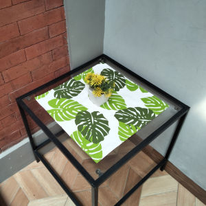 Taplak Meja Kotak Persegi uk.60x60cm Bahan Kain Kanvas Premium Tebal dan Motif Cantik