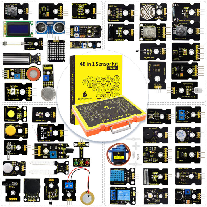 Keyestudio 48 In 1 Sensor Starter Kit For Arduino UNO/ 2560Mega ...