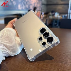 Transparent Silicone Case for Samsung Galaxy S26 S25 S24 Ultra S23 FE S22 S20 S21 Plus A55 A16 A56 Note 20 Ultra Soft TPU Cover