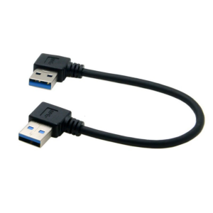 Durability USB 3.0 A Male to A Male Cable with Double 90 Degree Angled Ends for Easy Connection