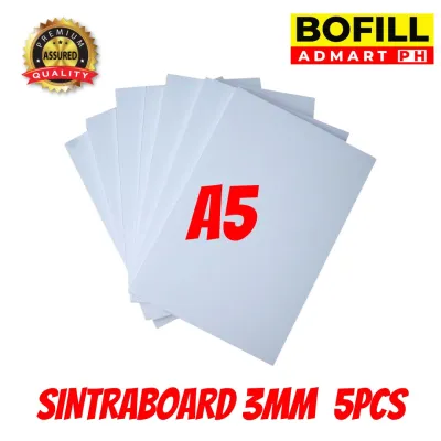 WHITE BLANK SINTRA BOARD 3mm A3 A4 A5 Size 5pcs
