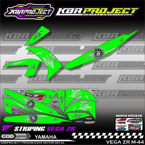 VEGA ZR MEDUSA STIKER STRIPING PREMIUM MOTOR KEREN LIS VARIASI VEGA ZR MEDUSA STIKER MOTOR YAMAHA DESAIN RACING M.44 HOLOGRAM TRANSPARAN BISA COD
