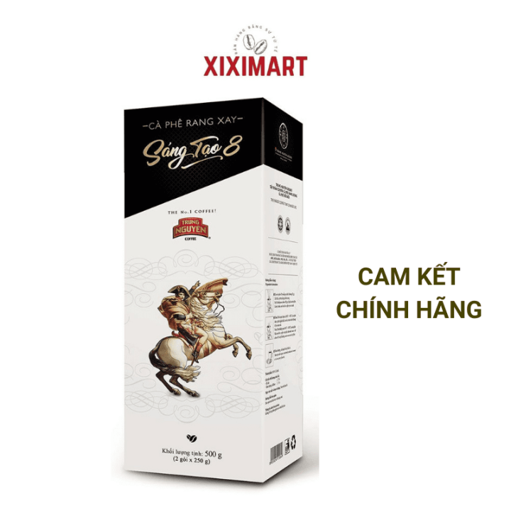 Cà phê Trung Nguyên Sáng Tạo 8, Cà Phê Rang Xay Pha Phin Hộp 500g ...