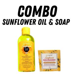 Bonita Sunflower Oil & Bar Soap Face & Body Brightening Hydrating Non-Irritating
