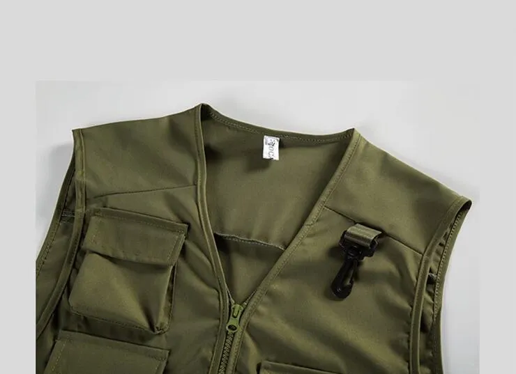 Men's Vest Summer Multi-pocket High-capacity Tactical Undershirt