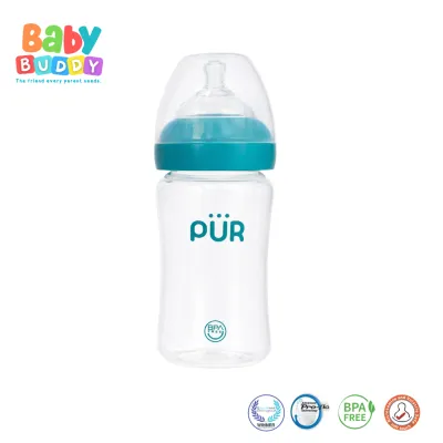 Pur Advanced Plus Wide Neck Feeding Bottle - 8oz / 250ml. (100% Anti-Colic Bottles)