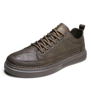 CIRCLE8 Sepatu Trendy Pria Browner Seri WJ-S7 Sepatu Kerja Kantor Kekinian Sepatu Kulit Semi Formal