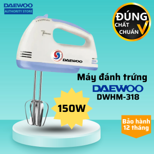 Máy đánh trứng DAEWOO DWHM-318 công suất 150W 4 que đánh inox bảo hành 1 năm
