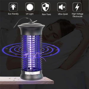 Electric Shock Mosquito Killer Portable Insect Lamp Indoor Safe Non-toxic Quiet UV Light Replaceable