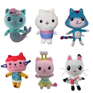 1pcs 25cm Anime Gabby Dollhouse đồ chơi nhồi bông Kawaii Thú nhồi bông nàng tiên cá mèo Nàng tiên cá búp bê búp bê trẻ em Xmas quà tặng sinh nhật trang trí tiệc