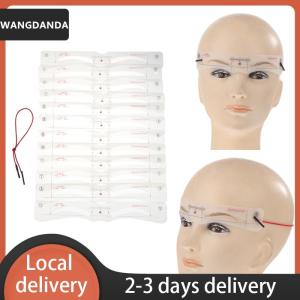 [COD] WANGDANDA Ship within 24 hours 12Pcs Silicone Eyebrow Stencils Makeup Eyebrow Drawing Guide Card Template DIY Makeup Accessories