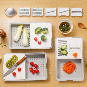 Multifunctional Vegetable Shredder With Washing And Cutting Function