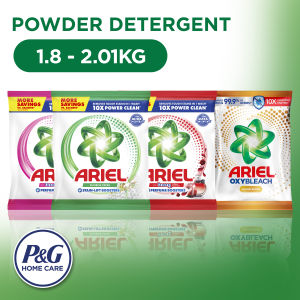Ariel Powder Detergent Sunrise Fresh Floral Passion Garden Bloom Golden Bloom 1.8KG - 2.01KG Bag (Laundry Detergent Powder)