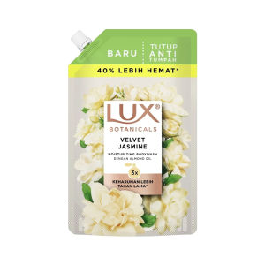 Lux Botanicals Body Wash Sabun Mandi Cair Velvet Jasmine Pouch Refill 800g