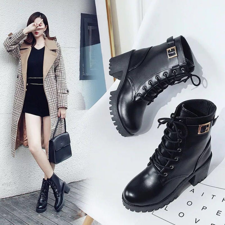 DREAM PAIRS Women's Fashion Ankle Boots - Chunky High Heel Booties | eBay