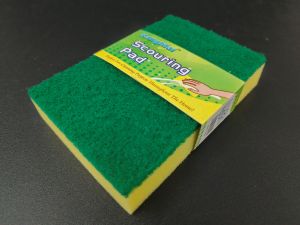 Heavy Duty Scouring Pad with Sponge