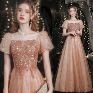 Formal Evening Dress For Women Stylish Elegant Banquet Meeting Host Princess Long Gown For Debut 18 Years Old