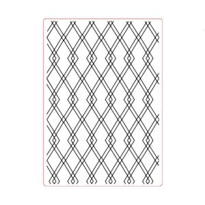 Plastic Embossing Stencil Grid Background Embossing Folder Easy to Use For Handmade Cards Crafts Making