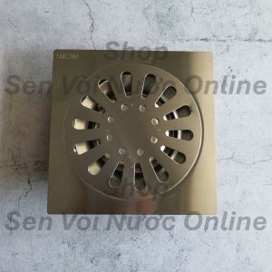 Phễu sàn inox304 QC 15x15x60 loại dày 1.8mm phễu thoát sàn phễu thoát nước phi ống 60