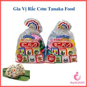 Gia vị rắc cơm Tanaka Nhật Bản cho bé ăn dặm 30 gói (6 vị) [DATE T3/2025