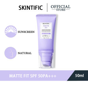 SKINTIFIC Matte Fit Serum Sunscreen 50g SPF50+ PA++++ UV Protection No Whitening Light For Oil Skin Physical Sunscreen | Refreshing and not greasy
