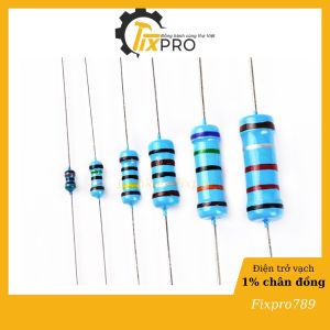 Điện trở 47R 2W 5 vạch màu 1% chân đồng (túi 10 chiếc) - Fixpro