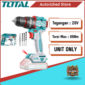 Mesin Bor Impact TOTAL TIDLI206681 Brushless Baterai 66Nm Compact Brushless Cordless Impact Drill